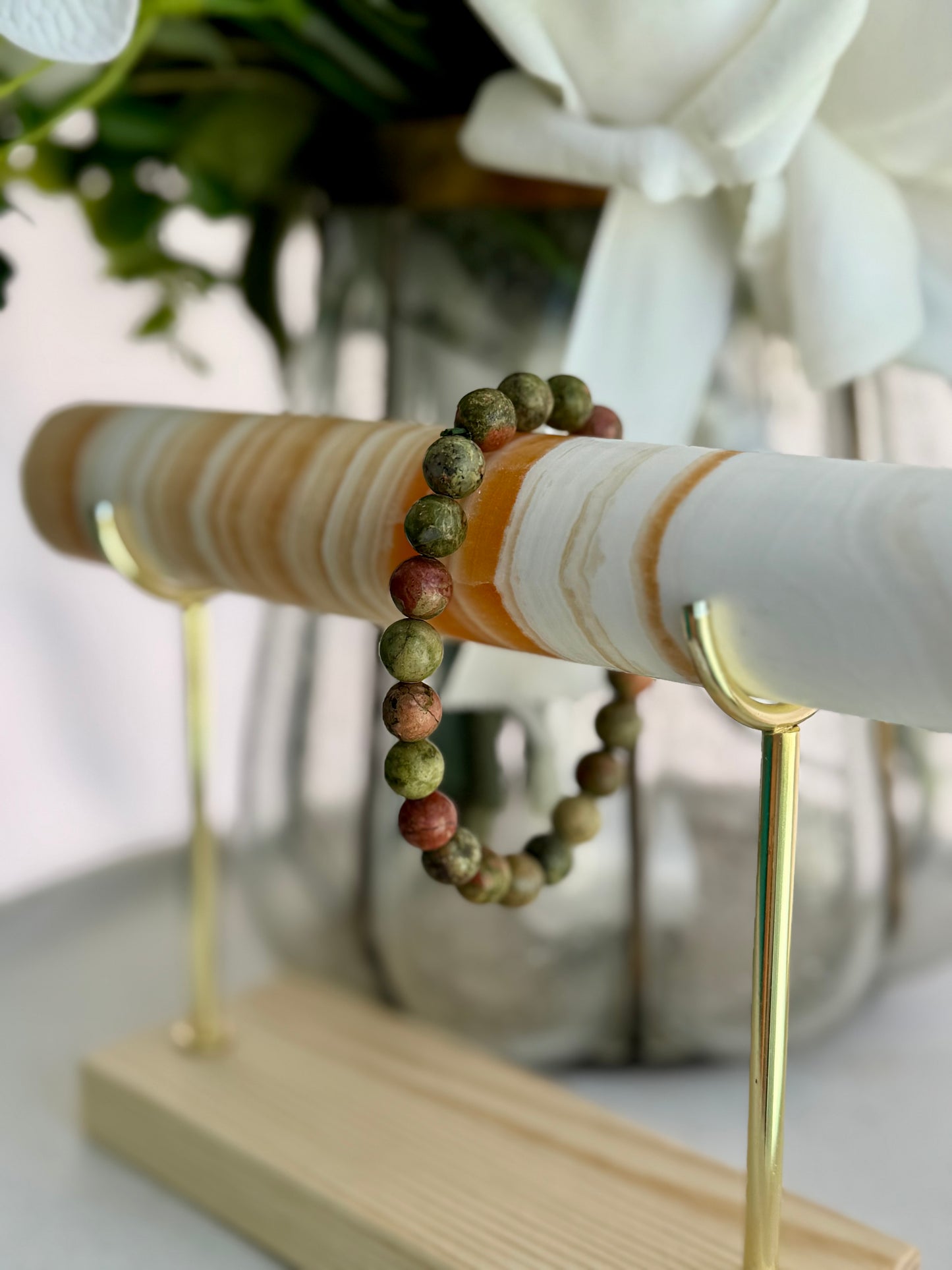 Unakite Bracelet 8mm