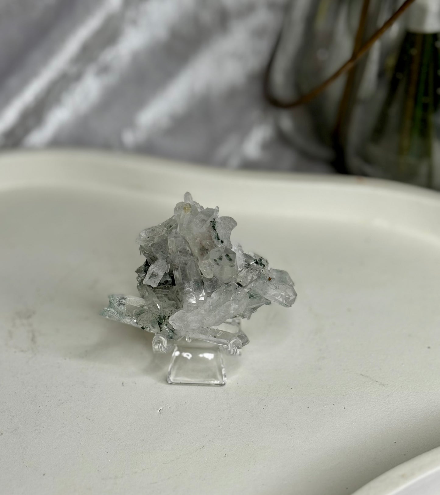 Lemurian Quartz with Chloride inclusion