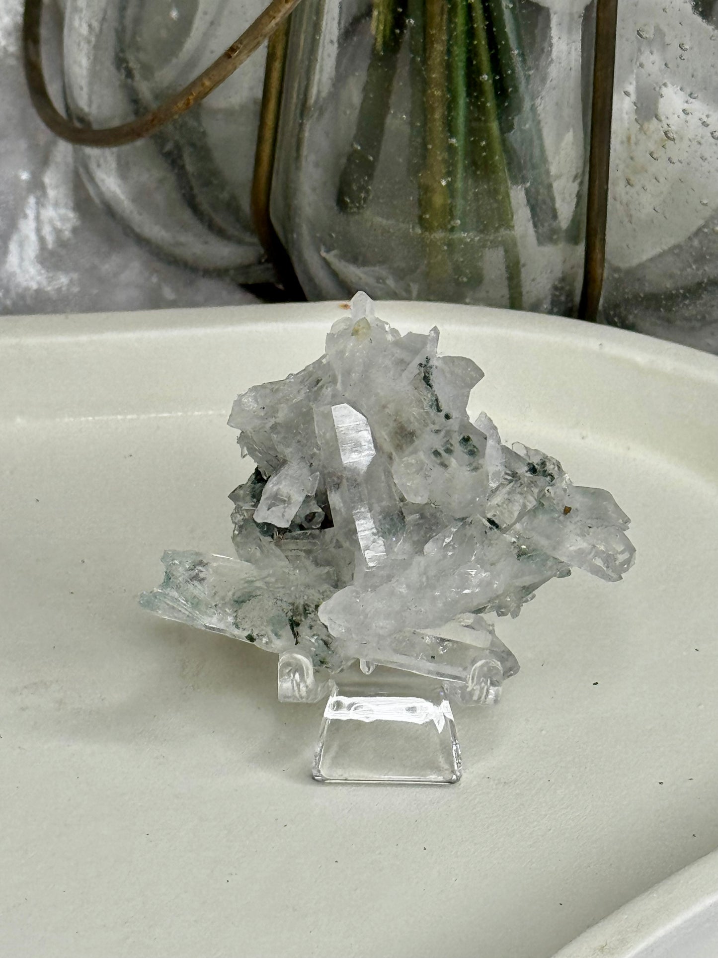 Lemurian Quartz with Chloride inclusion