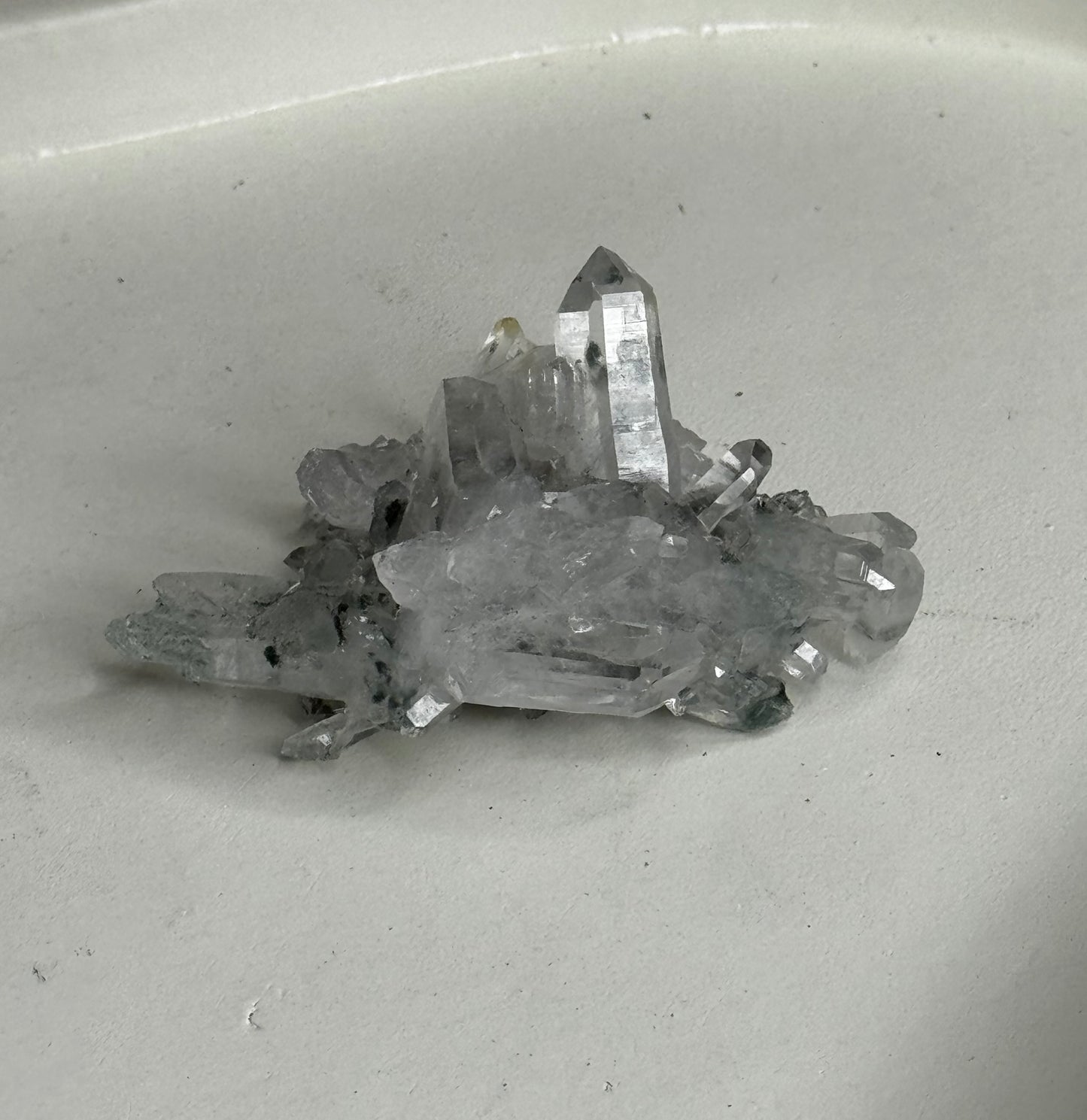 Lemurian Quartz with Chloride inclusion