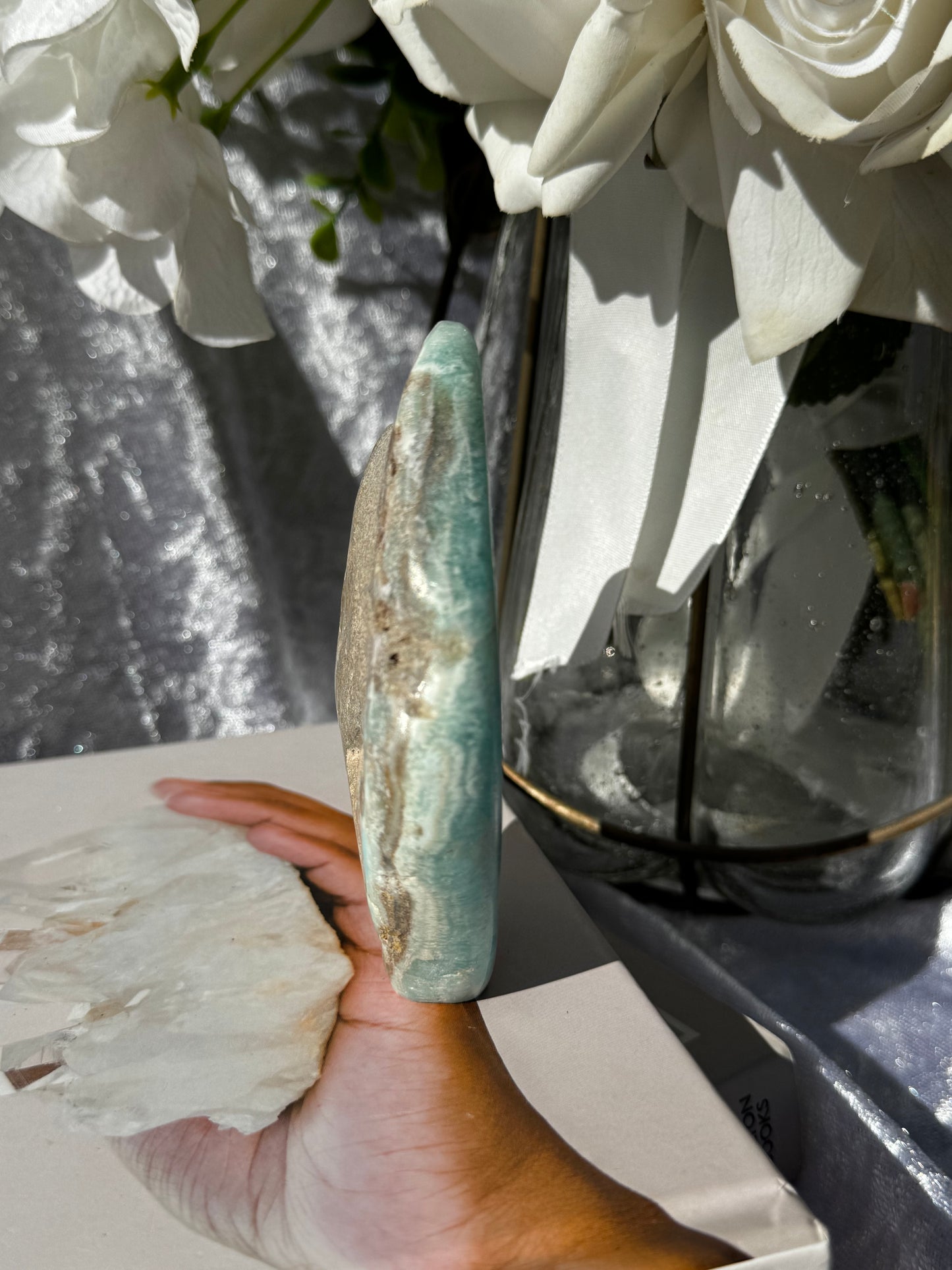 Blue Aragonite Freeform