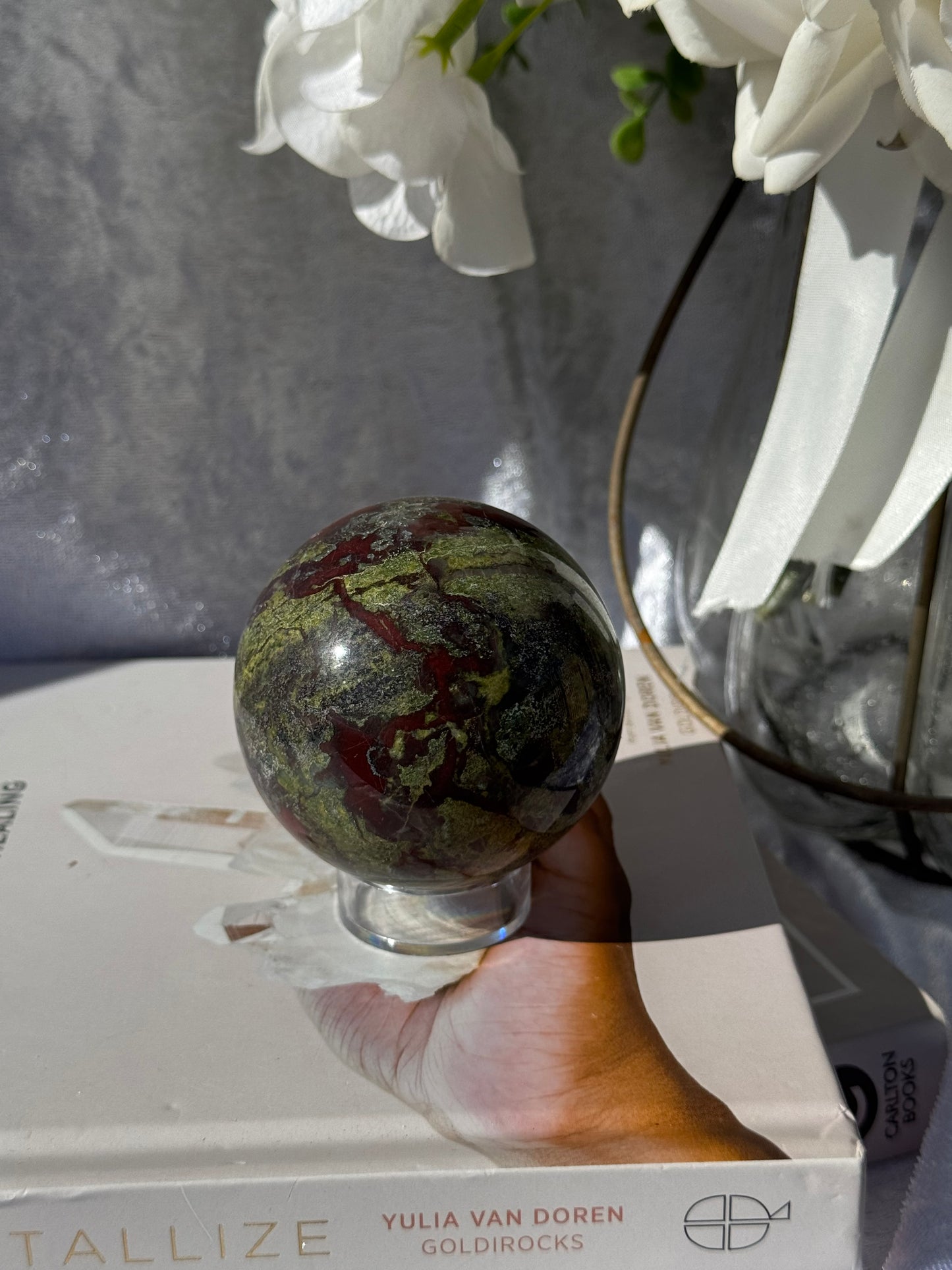 Dragon Bloodstone Sphere
