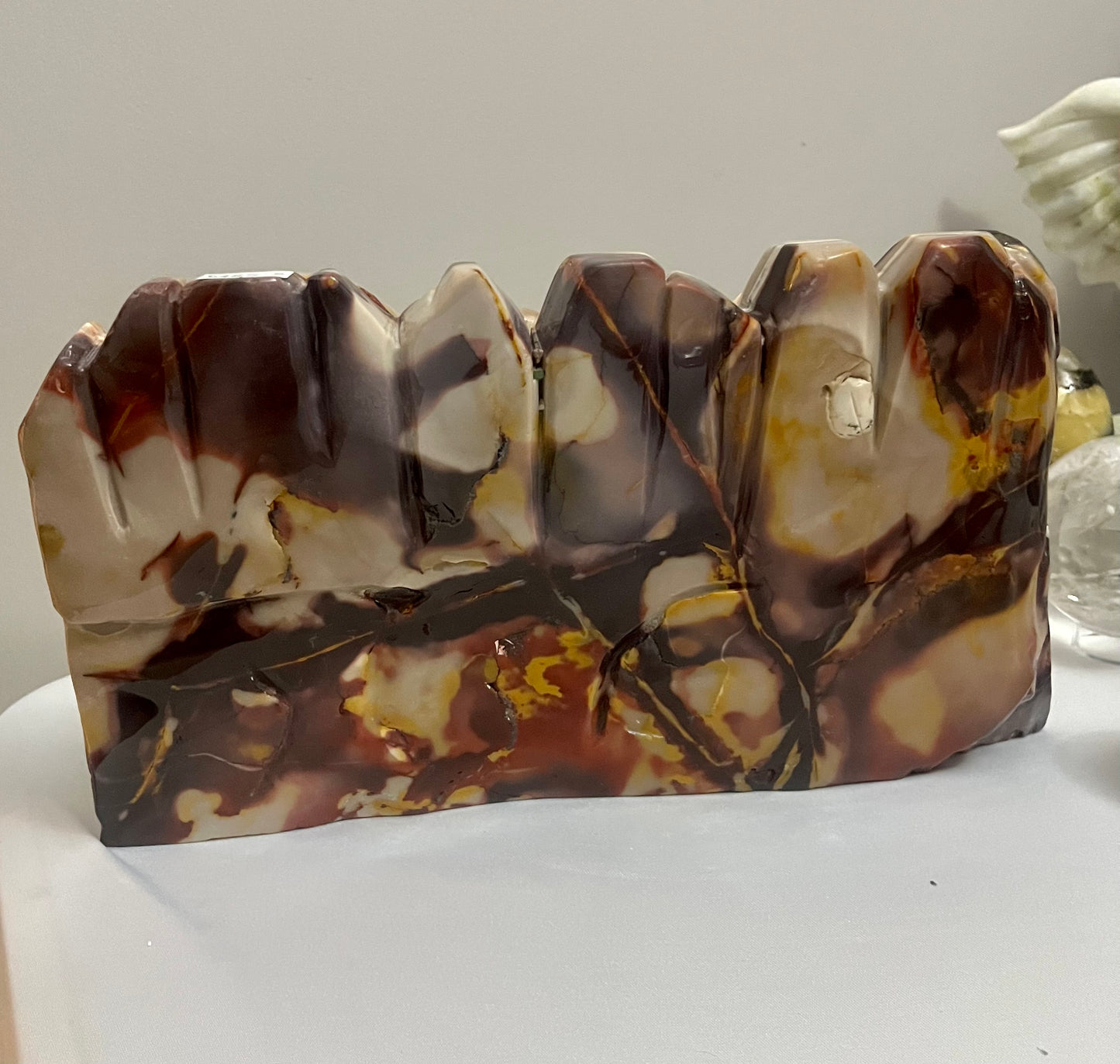 5.58KG Mookaite Elephant Carving One of a kind