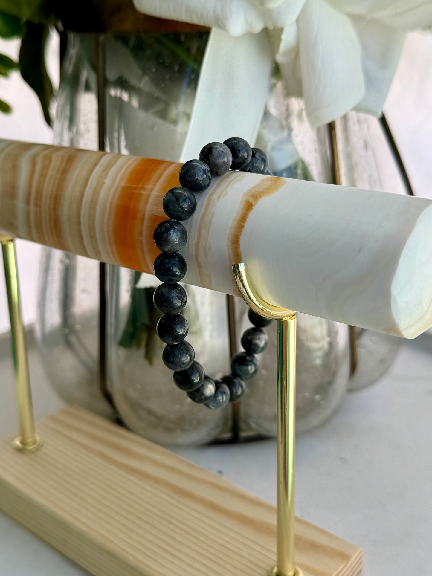 Larvikite Bracelet 8mm