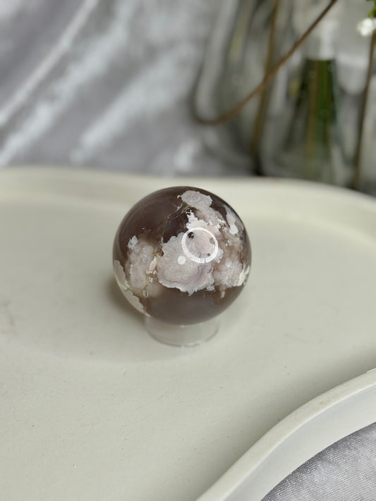 Flower Agate Sphere