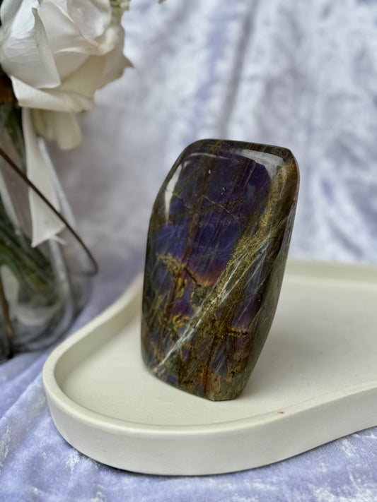 Labradorite Freeform Purple Flash