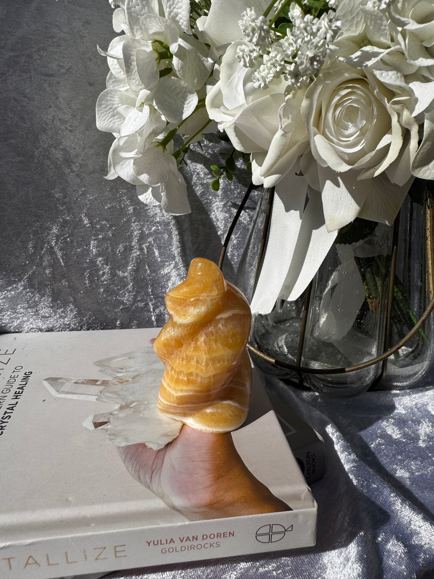 Orange Calcite Flame