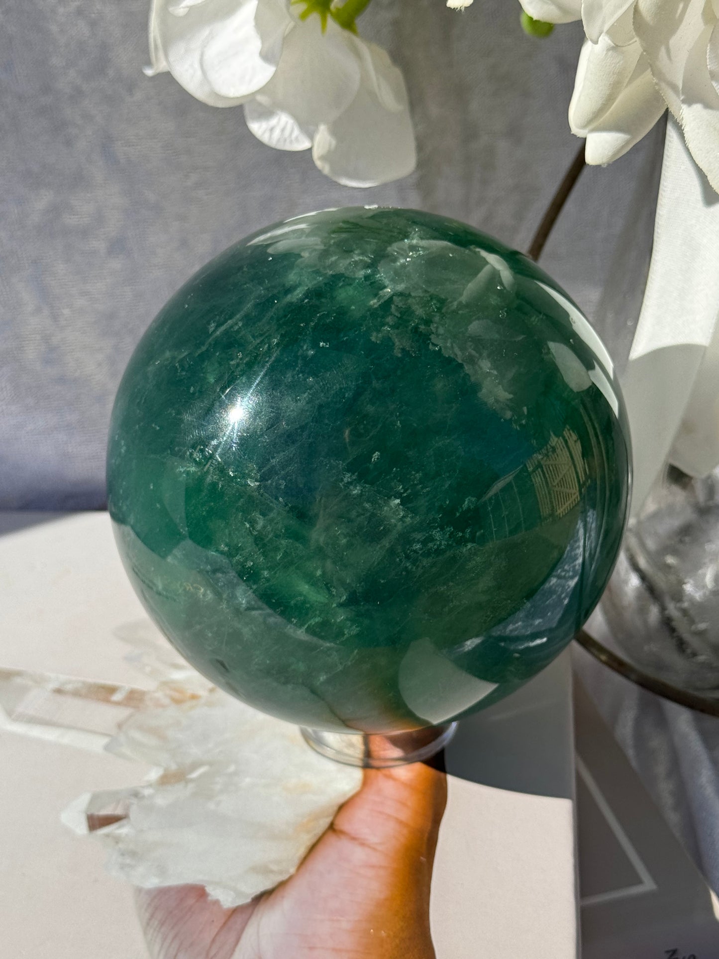 Green Fluorite Sphere 1.46KG
