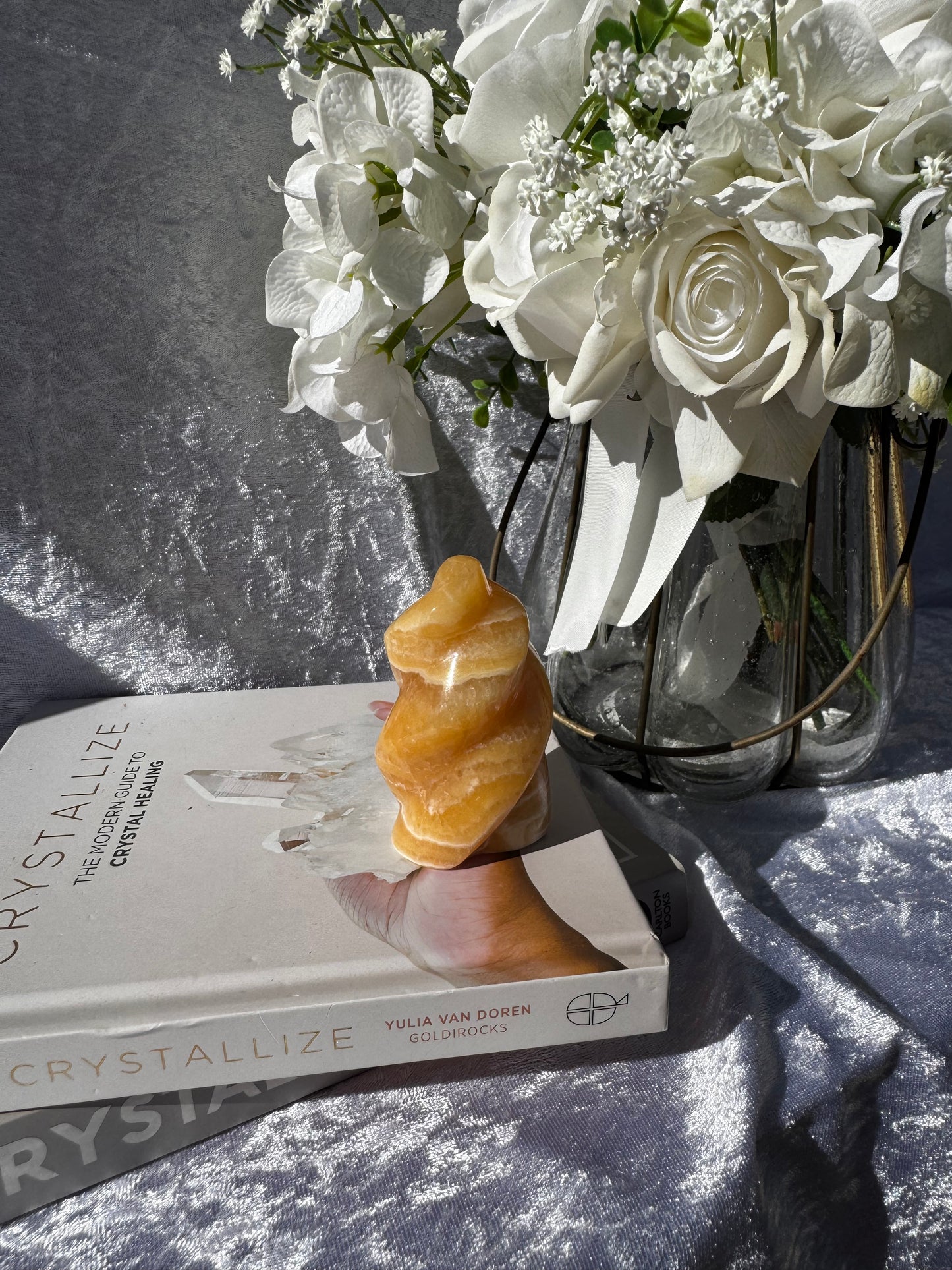 Orange Calcite Flame