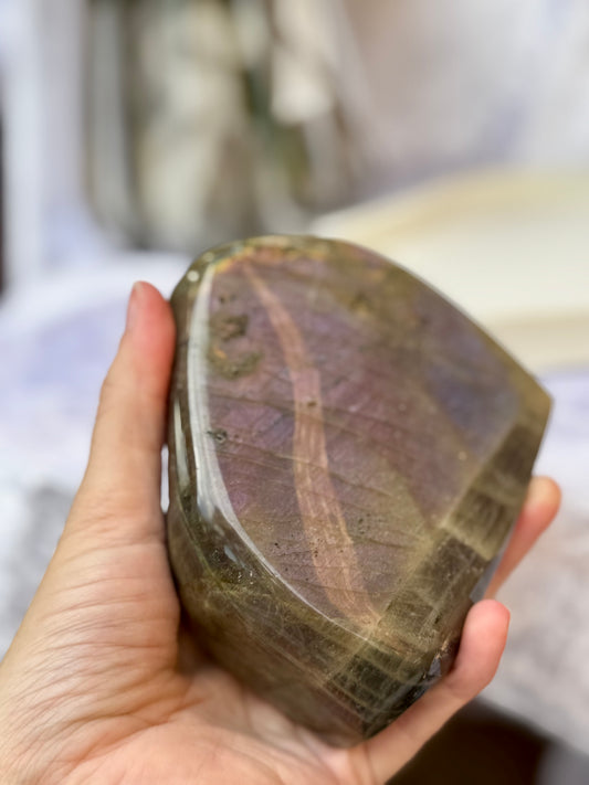 Labradorite Freeform Purple Flash