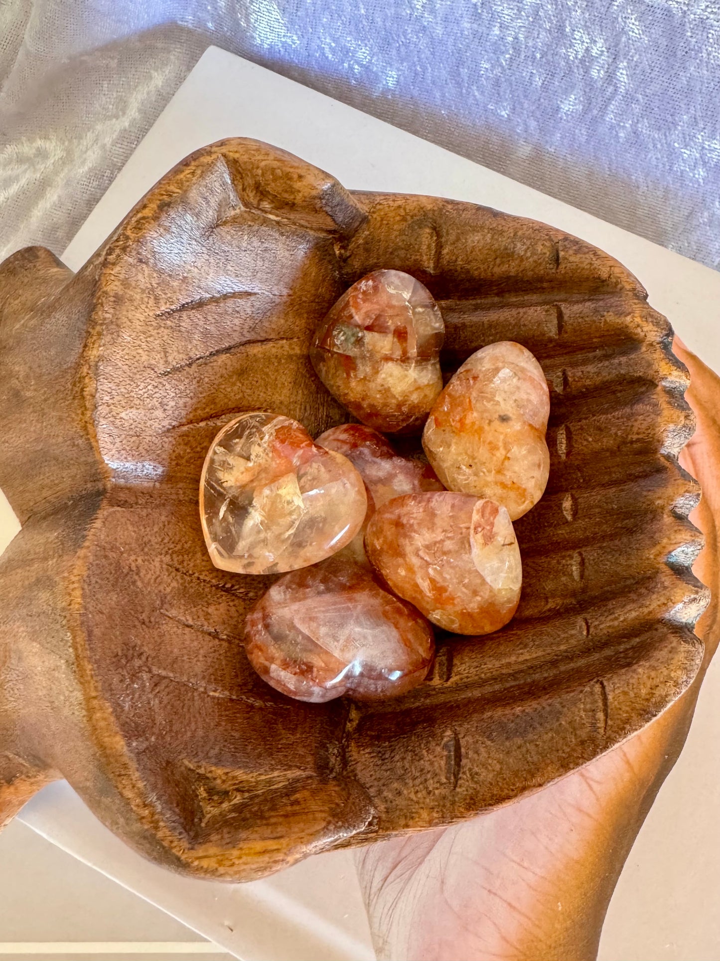 Fire Quartz Mini Heart