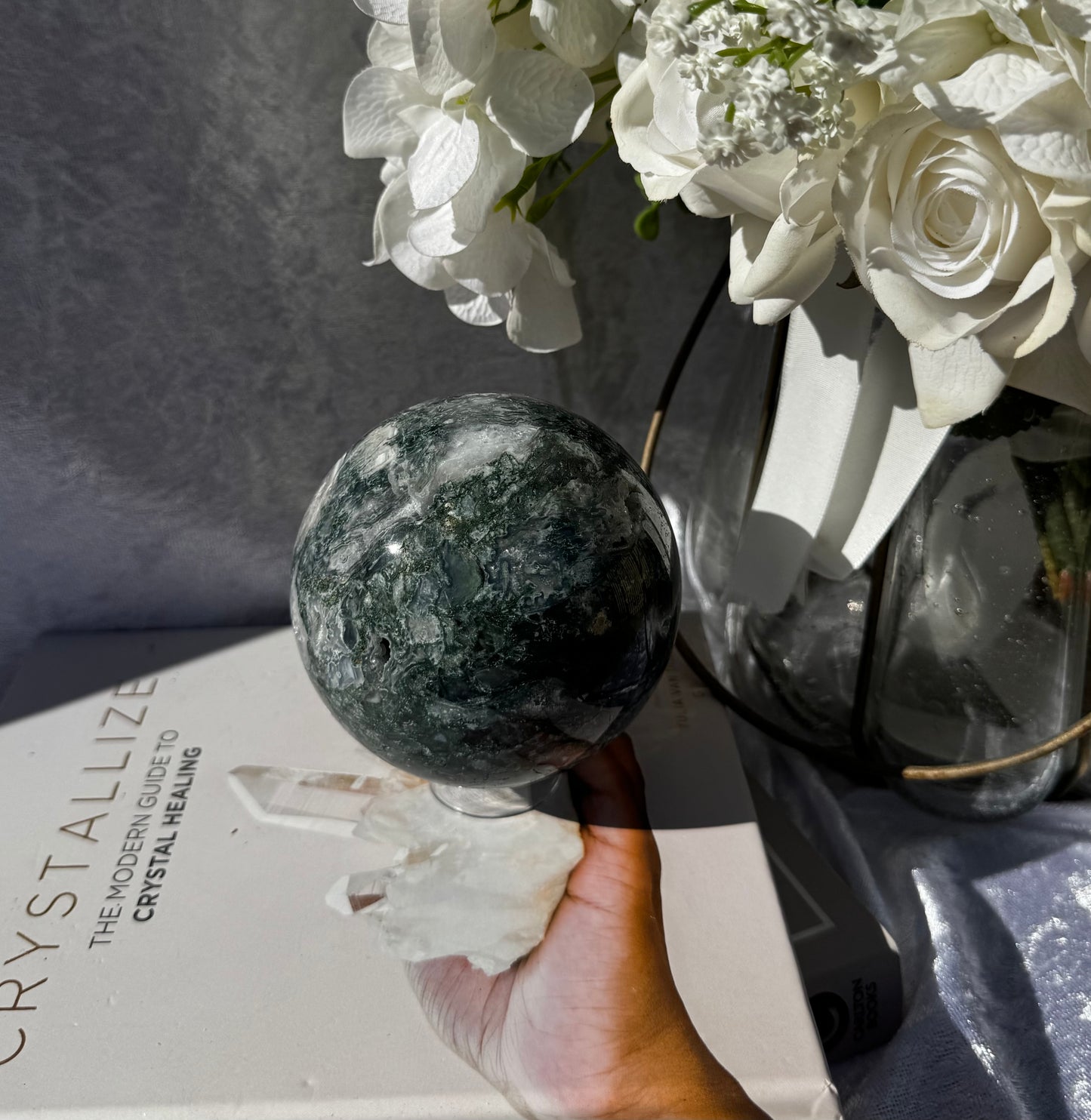 Moss Agate Sphere