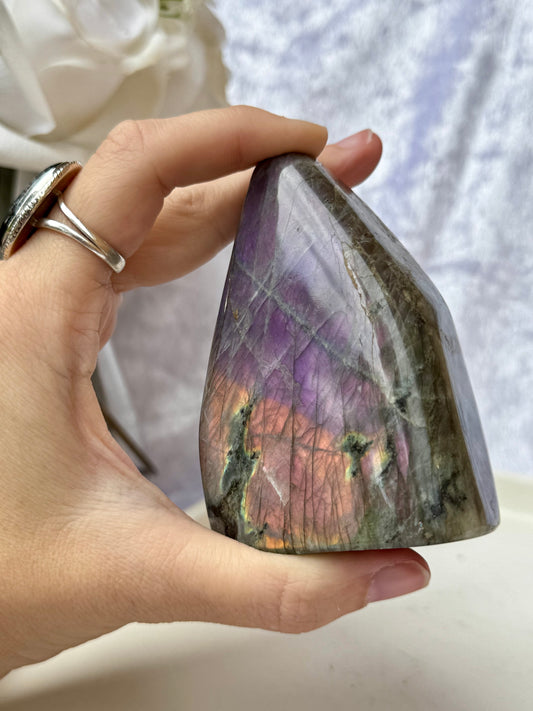 Labradorite Freeform Purple Flash