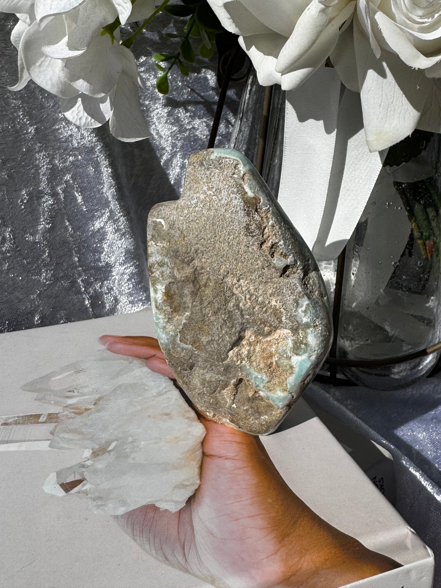 Blue Aragonite Freeform
