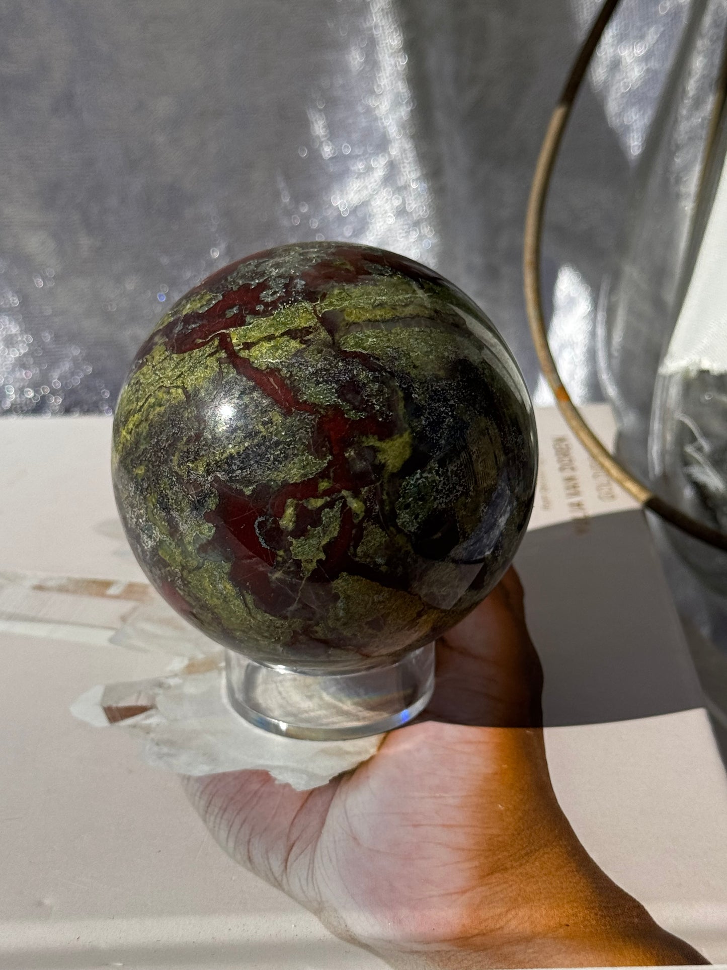 Dragon Bloodstone Sphere